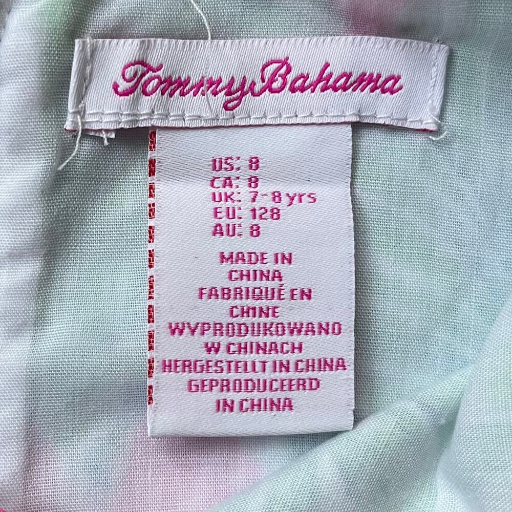 Tommy Bahama Colorful Floral Dress Lilly Inspired Lined Cotton Girl's 8 - Picture 5 of 8